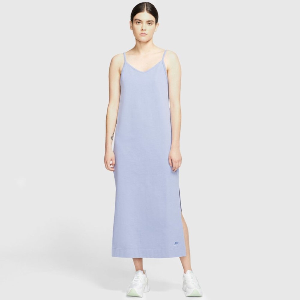 Nike CJ3750-569 NSW Maxi Jersey Dress Purple